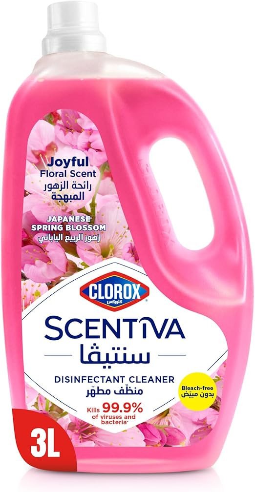 Clorox Scentiva Multipurpose Disinfectant Floor Cleaner , Japanese Spring Blossom, 3L