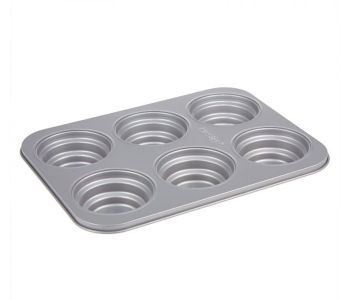 Prestige Bakemaster 2 Circle Cakelette Pan - Aluminium - Grey