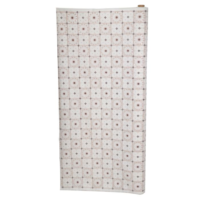 Royalford RF9496 1.37 X 20M PVC Table Roll - Tablecloth Cover Protector | Tablecloth Daisy Silver, Small Polka Floral, Wipe Clean, Vinyl / Plastic Table Cloth | Spill Proof Reusable Roll