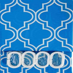 Royalford Shower Curtain - Plastic - Blue