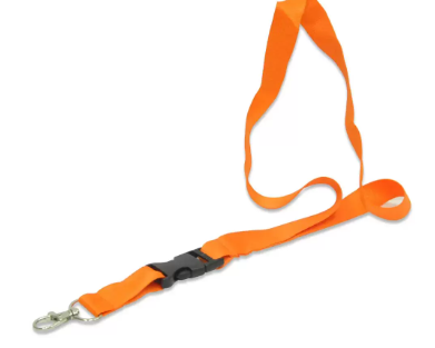 Pack of 50 Pieces Flat Lanyard With Hook And Safety Buckle, 2X90cm Orange - FSNAPOR