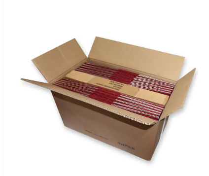 Pack of 50 Pieces Pieces Lever Arch File Folder With Slide-In Plate Maroon