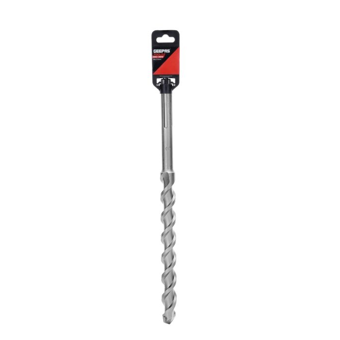 Geepas SDS Max Drilling Flute - Masonry Drill Bit Spiral Flute Rotary Masonry Drill | Ideal For Concrete, Wood & Other Soft Materials (D28xL370xWL200)
