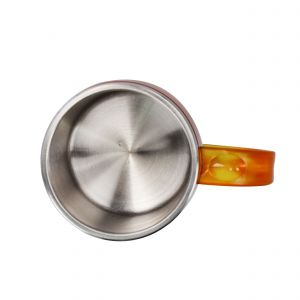 Royalford 14Oz Double Wall Travel Mug - Stainless Steel - Orange - RF6154OR