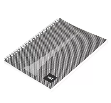LIGHT Spiral Soft Cover Notebook, Single Ruled, 9X7 Inches, 100 Sheets -LINB971706S