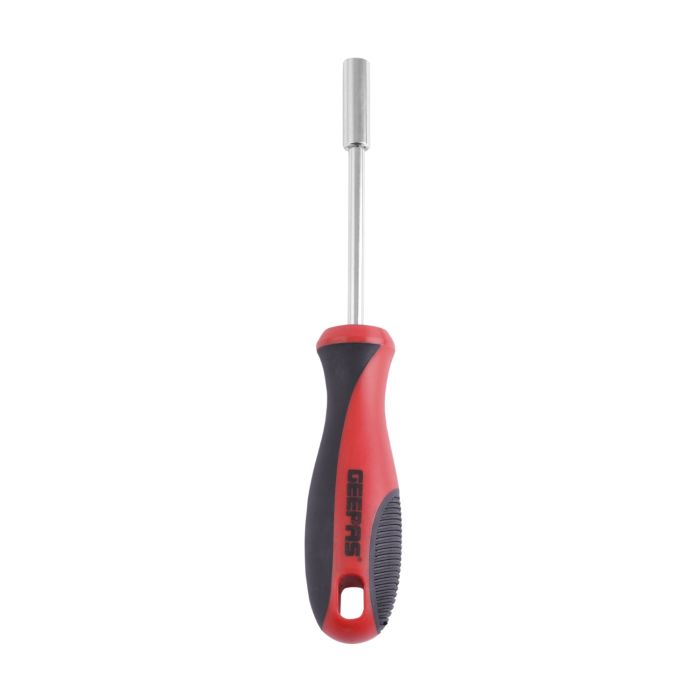 Homeowner Tool Set, Bi-Coloured Red/Black-Includes Claw Hammer, Adjustable Wrench, Screwdriver Handle, Bits, Tape Measure, And Combination Pliers
