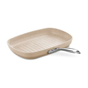 Korkmaz Granita Rectangular Grill Pan - Granite - Beige