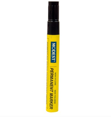 Permanent Marker Chisel Black
