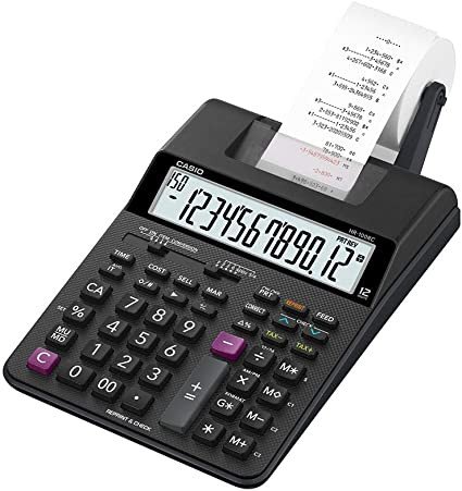 CASIO HR-100-RC-BK PRINTING CALCULATOR