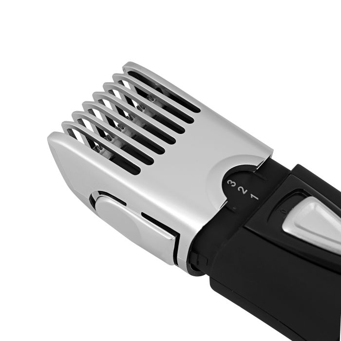 Geepas Rechargeable Hair Trimmer - 4 Level Setting Precise Beard Styler With Hard Alloy Steel Blades | Indicator Lights, Cordless Trimmer, Long Working Hour In Single Charge