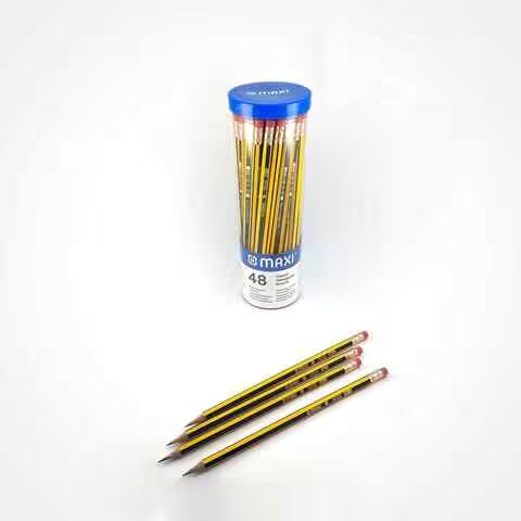 Maxi Classic acHexagonal Pencils MX-LP48J Gold 48 PCS