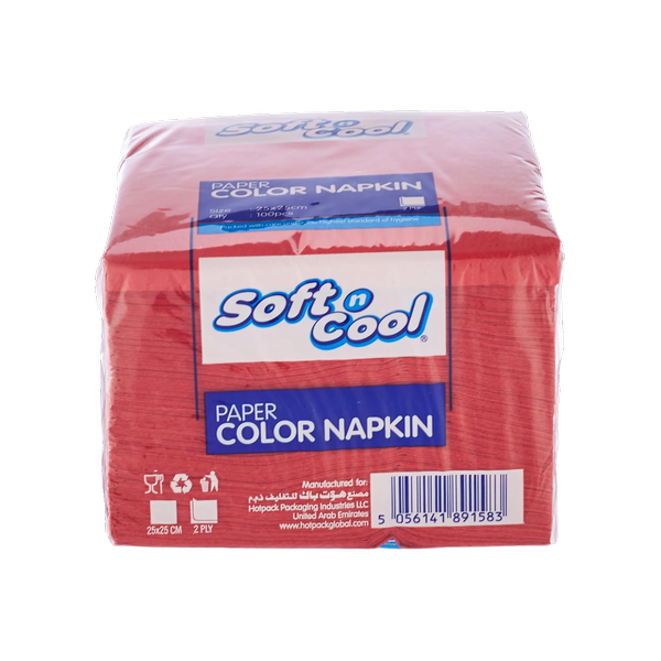 Red Napkin 25 X 25 Cm