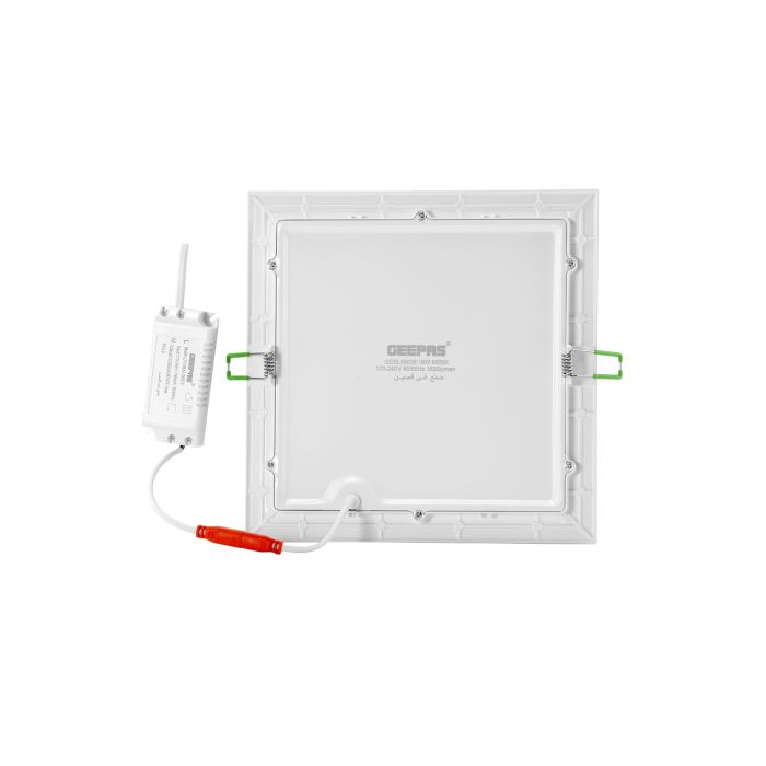 Geepas Square Slim Downlight Led 12W - Downlight Ceiling Light | Natural Cool White 6500K | Long Life 50,000 Burning Hours | Ultra Slim | 3 Years Warranty