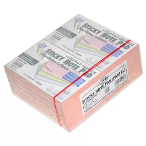 FISSticky Note Pad, 3X5 inches, Pack of 12, Pastel Pink 100 Sheets -FSPO35LPI