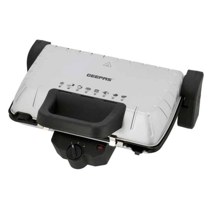 Multifunction Grill Maker, Adjustable Thermostat, GGM5458 - Non-Stick Cooking Plate, Detachable Cooking Plate, Overheat Protection, Cord Storage, Vertical Storage, Portable