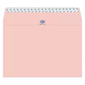 FIS Executive Laid Paper Envelopes Peel & Seal, Pack of 25 Pcs. Pink Color, C4 (229 x 324 mm) Size, 100 GSM - FSEE1042PPIB25