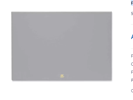 FIS Year Planner 2024 (English/French) PVC Desk Blotter, Grey - FSDK2EF24GY