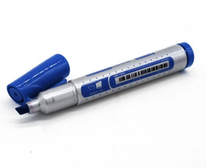 Dollar Chisel Tip Permanent Marker ( Pack of 12 ) Blue