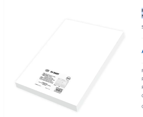 FIS A4 Diary 2023 English (Saturday & Sunday Combined) Maroon - FSDI48EP23MR