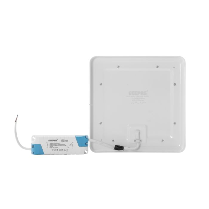 Geepas Square Slim Downlight Led 18 + 9W - 3 Light Modes Downlight Ceiling Light | Natural Cool White 6500K | Long Life 50,000 Burning Hours | Ultra Slim | 3 Years Warranty