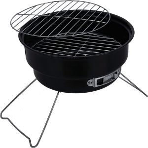 Skip to the beginning of the images gallery Royalford Round Barbeque Stands With Grill - Iron - Black