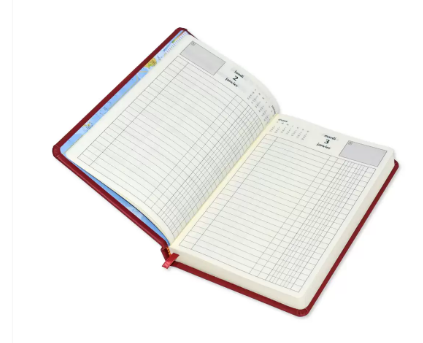 FIS French Diary 2023, PU 1-Side Padded, Round Corner, Maroon - FSDI29FRP23MR