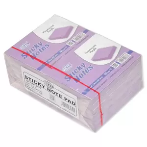 FISSticky Note Pad,, 3X4 inches, Pack of 12, Fluorescent Purple 100 Sheets -FSPO34FPUN