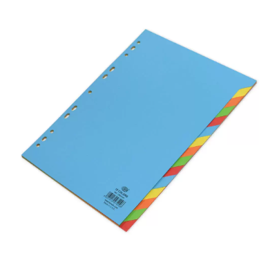 Pack of 16 Pieces Color Card Divider Blue