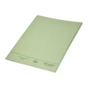 FIS Square Cut Folders With 8 cm Fastener Green Color, Pack of 50 Pcs, 320 gsm, F/S (210 x 330 mm) Size - FSFF7FGR