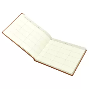 FIS Executive Visitors Book Arabic Italian PU 25x20cm, Brown - FSCLEXVI02A