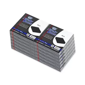 FISSticky Note Pad, 3X3 inches, Pack of 12, Black, 100 Sheets -FSPO33BK