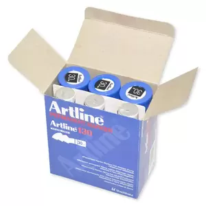 Artline Permanent Marker, Pack of 6 , Ek-130 30.0mm, Water Proof, Blue - ARMK130BL