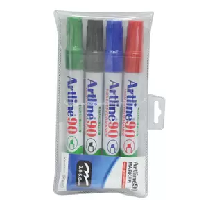 Artline Eco-Green Permanent Marker Green Color with Bullet Nib 2.0mm, Polyester Fibre Tip, Pack of 12 pcs - ARMKEK-177GR