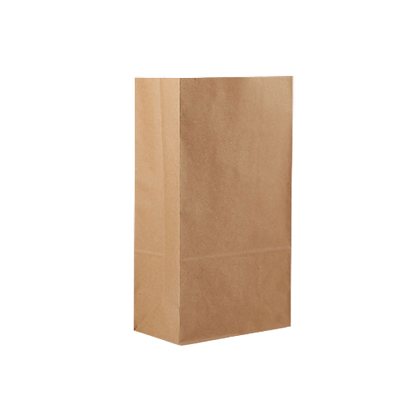Square Brown Bottom Paper Bags 500 pieces 20x12x37 Cm