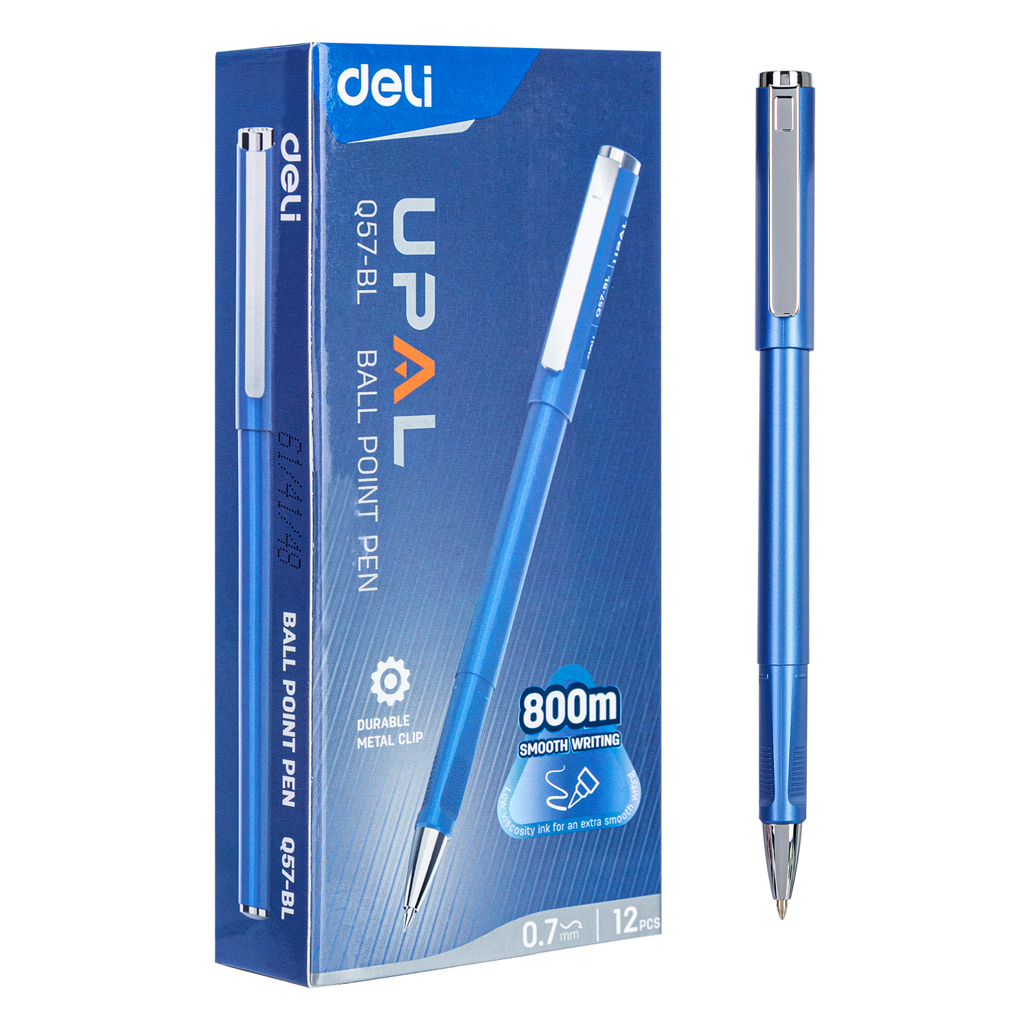 Deli-EQ57-BL Ball Point Pen