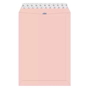 FIS Laid Paper Envelopes Peel & Seal, Pack of 50 Pcs. Pink Color, C4 (324 x 229 mm), 100 GSM - FSEE1027PBPI50