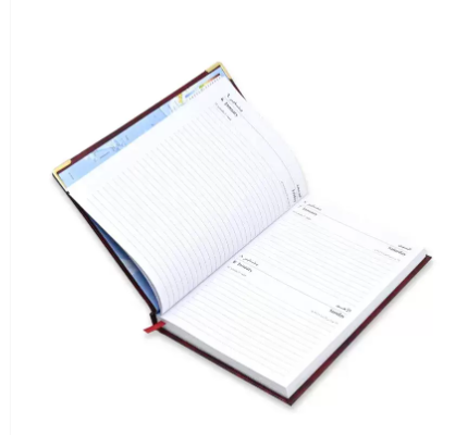 FIS Diary 2023 Arabic / English (Saturday & Sunday Combined) A5, Maroon - FSDI92AE23MR