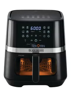 Digital 12-in-1 Multifunction Air Fryer With 2kg Capacity With Rapid Hot Air Circulation For Frying, Grilling, Broiling, Roasting, IN5800-B5 Black