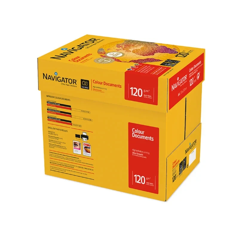 Navigator Colour Documents White A4 120gsm ( 8 Pack of Box )