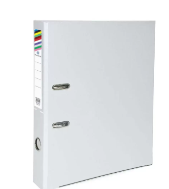 Pack of 50 Pieces Pieces Lever Arch File Folder White/Silver