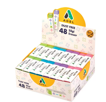 Adel Dust-Free Eraser 48 Pcs. - ALER2270000003