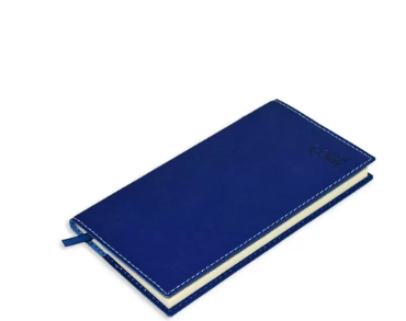 FIS 2023 Slim Arabic English Diary Italian PU Sewn Cover Blue - FSDI59AEPU23BL