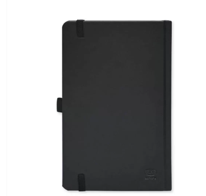 FIS French Diary 2024, PU 1-Side Padded, Round Corner, Black - FSDI29FRPU24BK