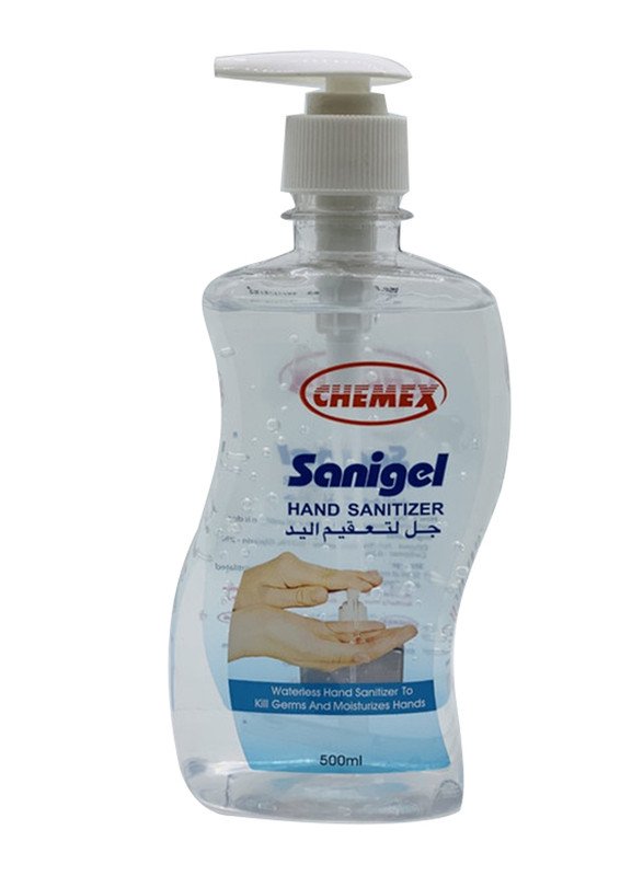 Chemex Sanigel Hand Sanitizer Gel, 500ml