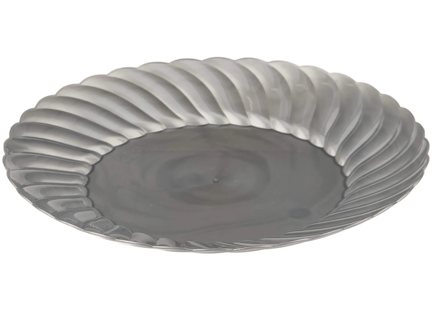 Premium Circle Flower Plate 6 Pieces(Silver)