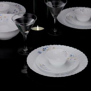 Royalford 50 Pcs Dinner Set - Opalware - Multicolour