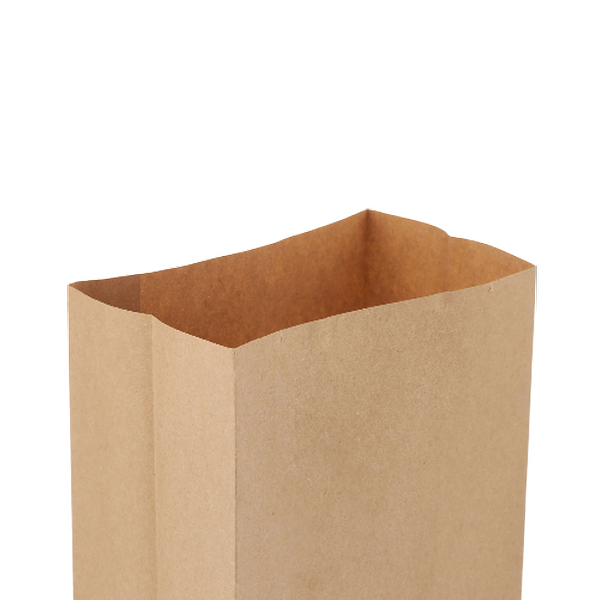 Square Brown Bottom Paper Bags 500 pieces 12x7.5x24 Cm