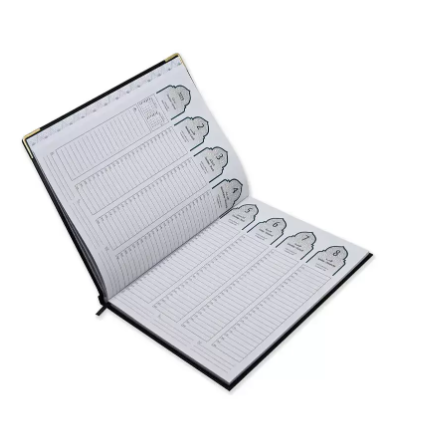 FIS 2023 Executive Diary (Arabic/English/French) Vinyl 1-Side Padded Gold Corner Black - FSDI89AEFVG23BK