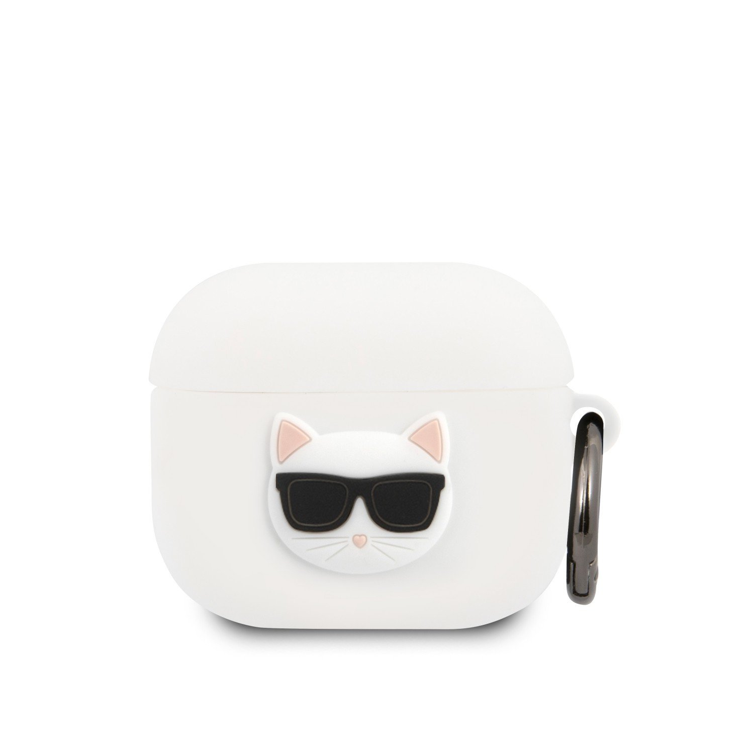 Karl Lagerfeld Silicone Choupette Case for Apple Airpods 3 - White