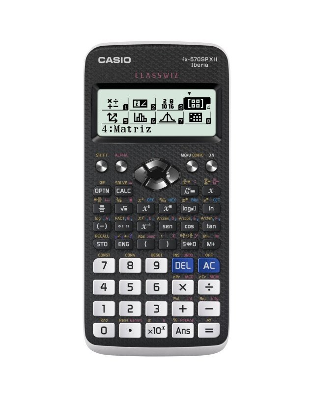 Casio FX-570SPXII-S-ET Scientific Calculator, 11.1 x 77.0 x 165.5 mm, Black/White